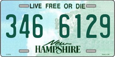 NH license plate 3466129