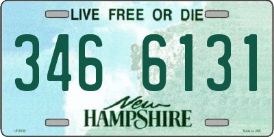 NH license plate 3466131