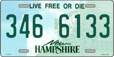 NH license plate 3466133
