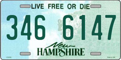 NH license plate 3466147
