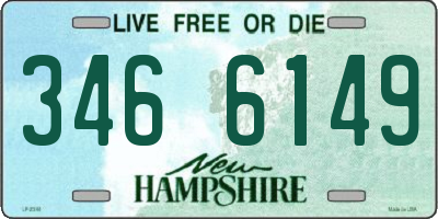 NH license plate 3466149