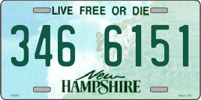 NH license plate 3466151