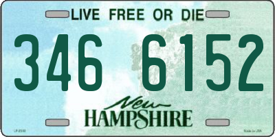 NH license plate 3466152