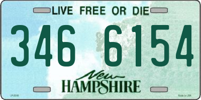 NH license plate 3466154