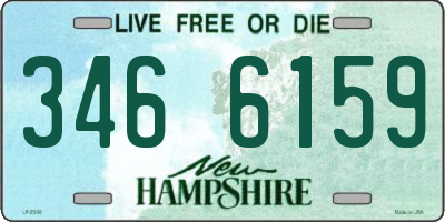 NH license plate 3466159
