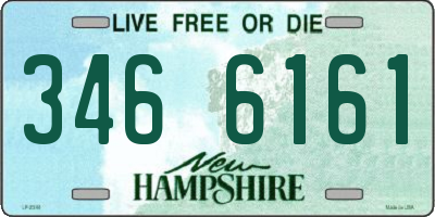 NH license plate 3466161