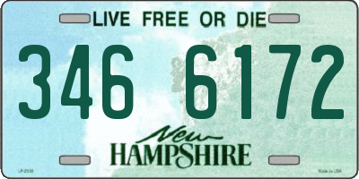 NH license plate 3466172