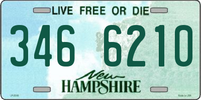 NH license plate 3466210