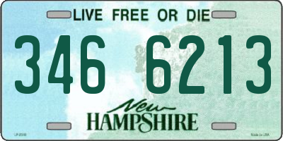 NH license plate 3466213