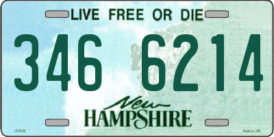 NH license plate 3466214