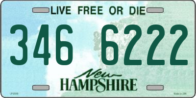 NH license plate 3466222