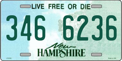 NH license plate 3466236