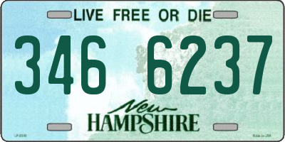 NH license plate 3466237
