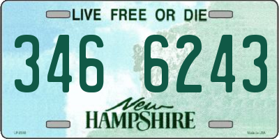 NH license plate 3466243