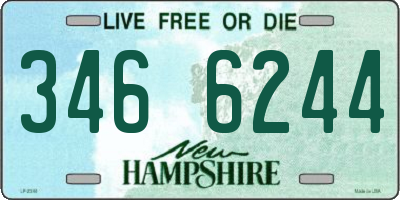 NH license plate 3466244