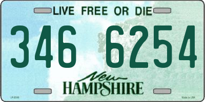 NH license plate 3466254