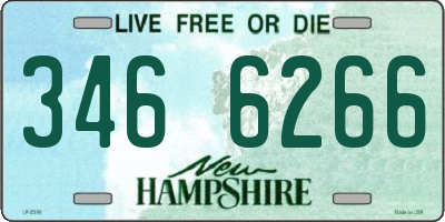 NH license plate 3466266