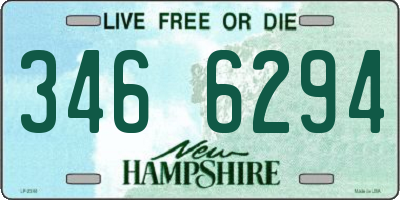 NH license plate 3466294