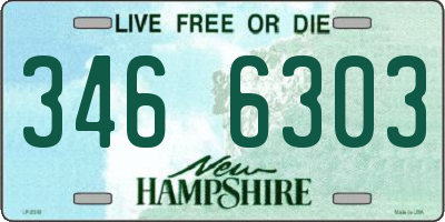 NH license plate 3466303