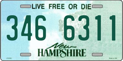NH license plate 3466311