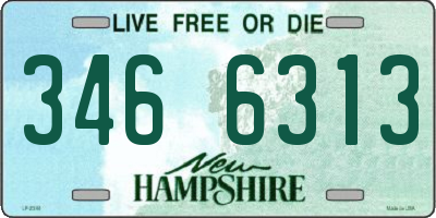NH license plate 3466313