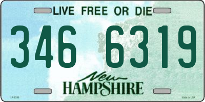 NH license plate 3466319