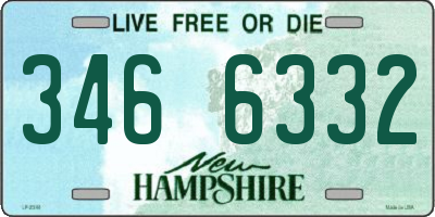 NH license plate 3466332