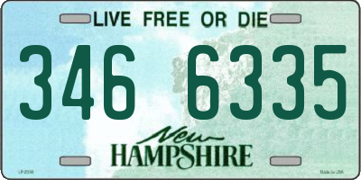 NH license plate 3466335