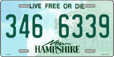 NH license plate 3466339