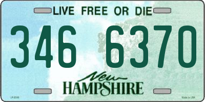NH license plate 3466370