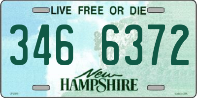 NH license plate 3466372