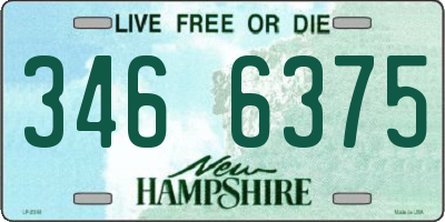 NH license plate 3466375