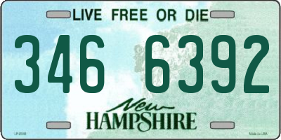 NH license plate 3466392