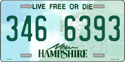NH license plate 3466393