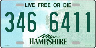 NH license plate 3466411