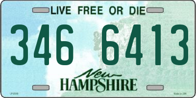 NH license plate 3466413
