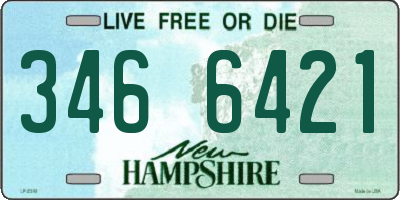 NH license plate 3466421