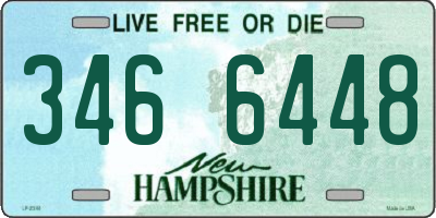 NH license plate 3466448