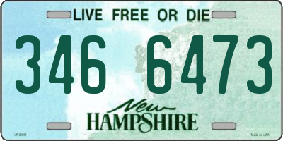 NH license plate 3466473