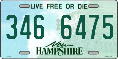 NH license plate 3466475