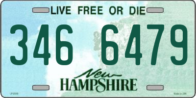 NH license plate 3466479