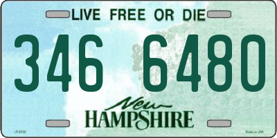 NH license plate 3466480