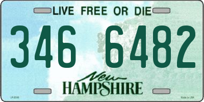 NH license plate 3466482
