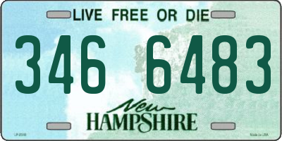 NH license plate 3466483