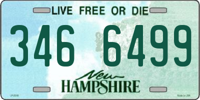 NH license plate 3466499