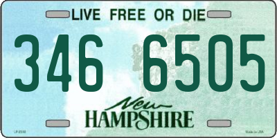 NH license plate 3466505