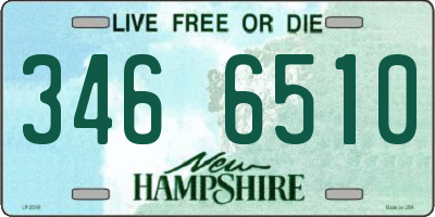 NH license plate 3466510