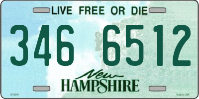 NH license plate 3466512