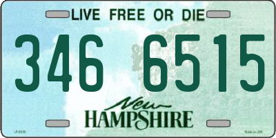 NH license plate 3466515