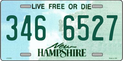 NH license plate 3466527